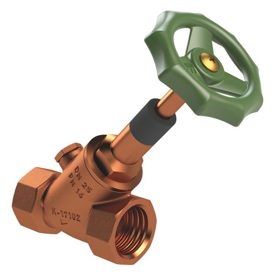Kemper Eco Freistrom-Absperrventil mit Entleerstopfen G 1/4