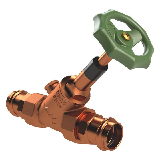 Kemper Eco Freistrom-Absperrventil mit Entleerstopfen G 1/4
