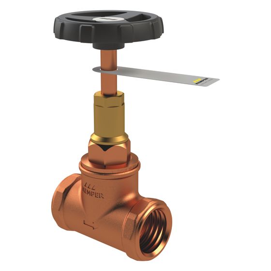 Kemper Geradsitz-Absperrventil DN 15 IG, PN 16, Rotguss, Figur 183&nbsp;02
