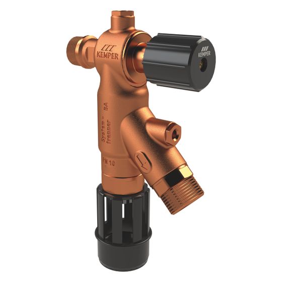 Kemper FK-4 Systemtrenner-Auslaufventil BA mit Griff, DN 15, PN 10, Rotguss, Figur 367&nbsp;01