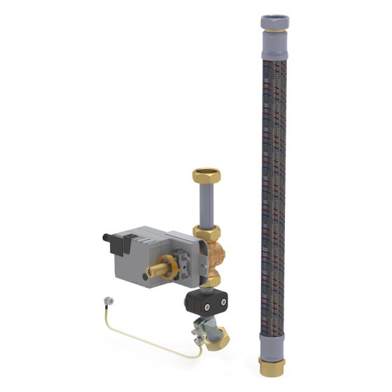 Kemper Zulaufset Plus für FK-5, VAV-Ventil mit Stellantrieb vormontiert, DN 20, G 1