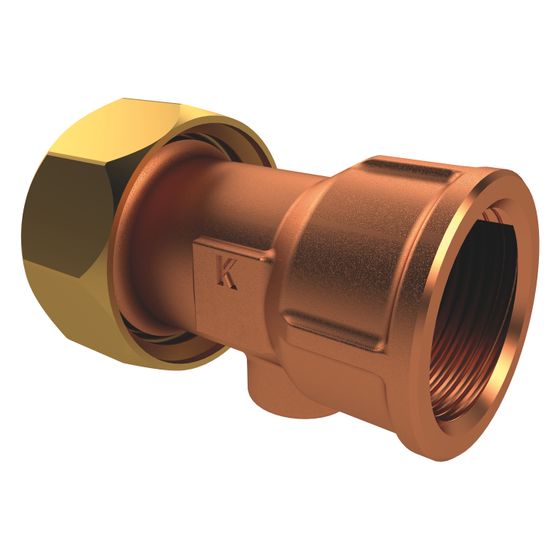 Kemper Innengewinde-Verschraubung mit Überwurfmutter flachdichtend, DN 32, Rp 1