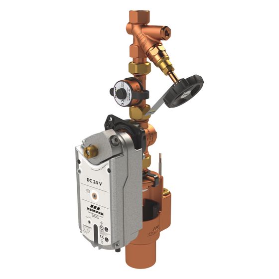 Kemper KHS Spülgruppe 24V mit Control-Plus, DN 15, PN 10, Figur 684 01