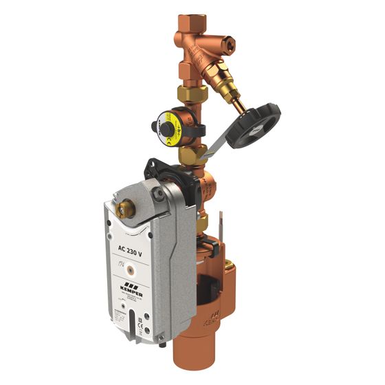 Kemper KHS Spülgruppe 230V mit Control-Plus, DN 15, PN 10, Figur 684 05