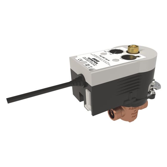 Kemper KHS VAV Vollstrom-Absperrventil Stellantrieb, 24V, DN 15 AG, PN 16, 90 Grad drehbar, Figur 686&nbsp;00