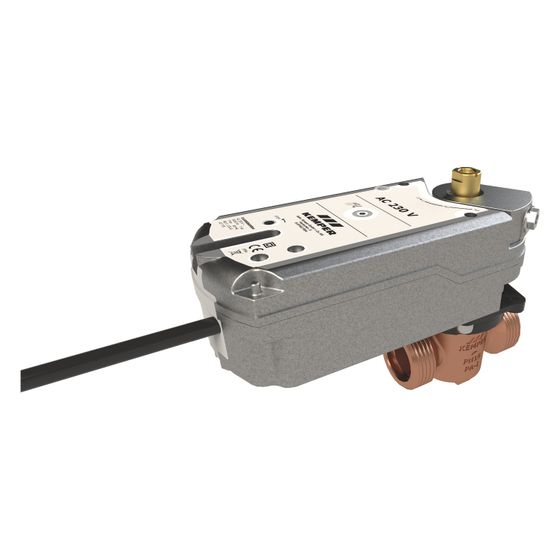 Kemper KHS VAV-plus Vollstrom-Absperrventil Federrückzug-Stellantrieb 230V, DN 20 AG, PN 16, 90 Grad drehbar, Figur 686&nbsp;05