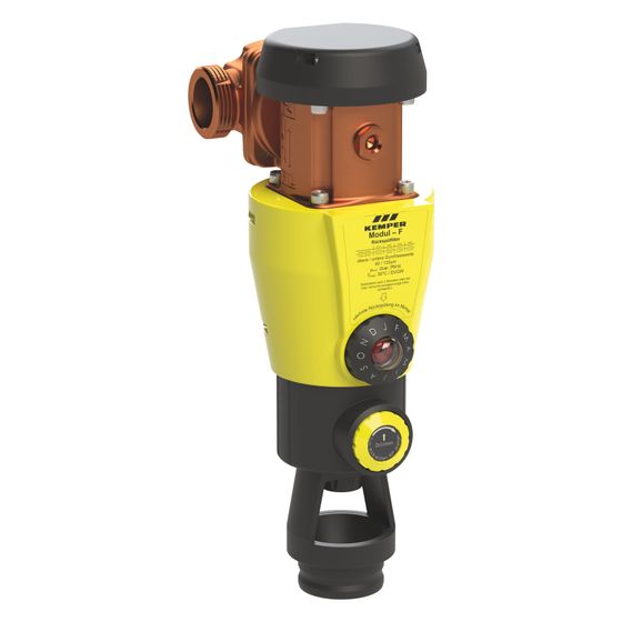 Kemper Filter F, rückspülbar mit kleinem Filtermodul, DN 32 AG, PN 16, Rotguss/Edelstahl/Kunststoff, Figur 712&nbsp;0G