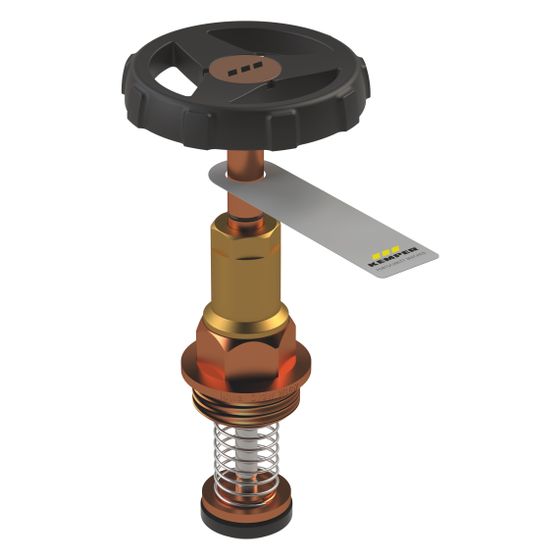 Kemper KRV Absperr-Oberteil mit Rückflussverhinderer, EPDM-Sitzdichtung DN 40 für Figur 160/193, Rotguss, E010116001040KP