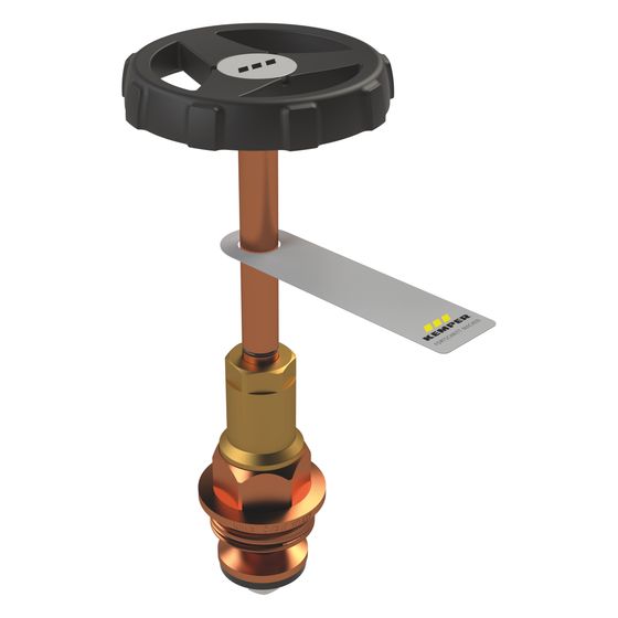 Kemper Absperr-Oberteil mit EPDM-Dichtung mit verlängerter Spindel, DN 40, Rotguss, E010113502040KP