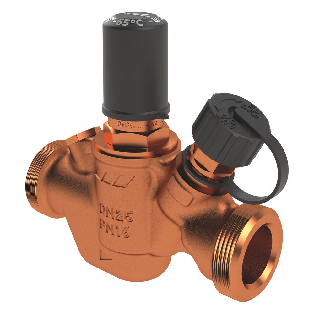 Kemper Multi-Therm automatisches Regulierventil 50-65 Grad C, DN 25 AG, PN 16, Rotguss, Figur 141 0G 1410G02500