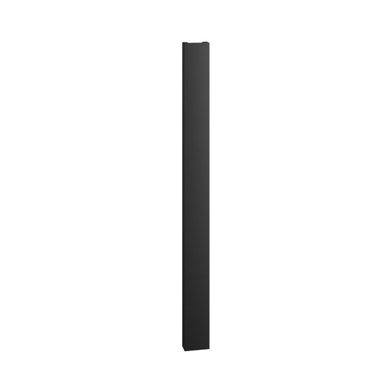 Kermi Beams Designheizkörper 2000x100x150mm 734W bei 75/65/20 Grad C, Schwarz Soft