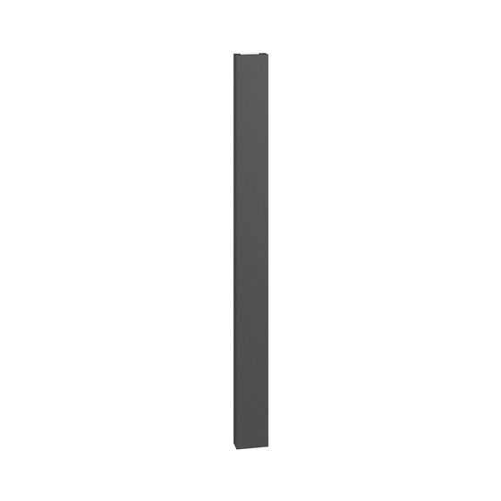 Kermi Beams Designheizkörper 2000x100x320mm 1348W bei 75/65/20 Grad C, Graphit Metallic