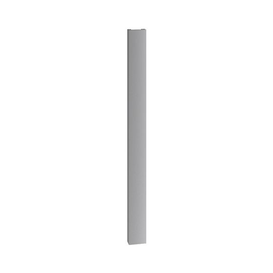 Kermi Beams Designheizkörper 2000x100x320mm 1348W bei 75/65/20 Grad C, Glanzsilber Metallic