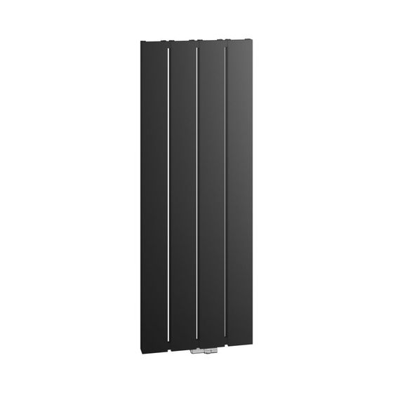 Kermi Beams Designheizkörper 2000x100x660mm 2598W bei 75/65/20 Grad C, Schwarz Soft