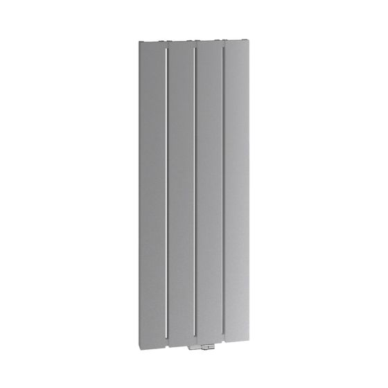 Kermi Beams Designheizkörper 2000x100x490mm 1983W bei 75/65/20 Grad C, Glanzsilber Metallic