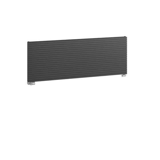 Kermi Carré horizontal Designheizkörper 775x60x1000mm 845W bei 75/65/20 Grad C Anschluss seitlich rechts, Graphit Metallic