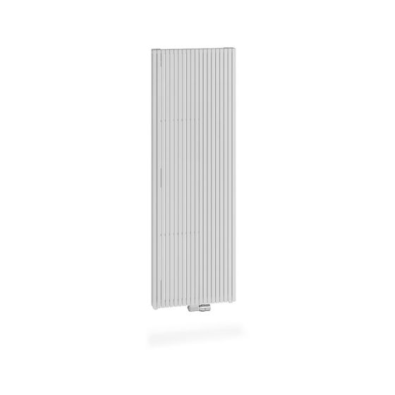 Kermi Carré vertikal Designheizkörper 1400x96x295mm 871W bei 75/65/20 Grad C, Weiß Soft