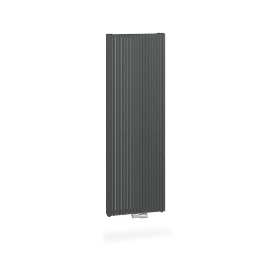 Kermi Carré vertikal Designheizkörper 1400x96x595mm 1625W bei 75/65/20 Grad C, Graphit Metallic