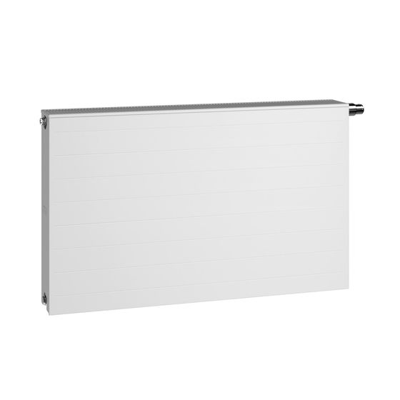 Kermi Line-Vplus therm-x2 Flachheizkörper feinprofiliert Typ 22 Weiß 605x102x1005mm Ventil rechts mit Abd. 1557W bei 75/65/20 C