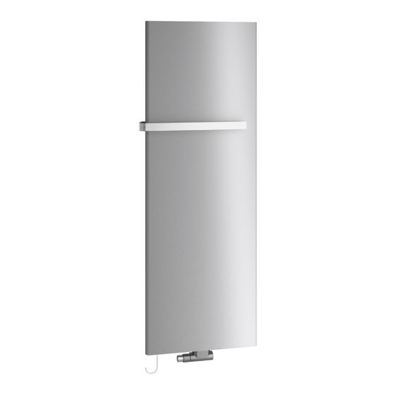 Kermi x2 Pateo-E-Zusatzbetrieb Designheizkörper 1925x68x700mm WRX 690W, Glanzsilber Metallic