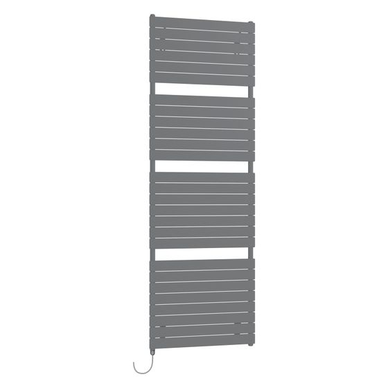 Kermi Aster-E elektrischer Badheizkörper 1169x37x600mm, WRS, 600W, links, Anthracite Grey