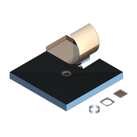 Kermi Point Komplettboard E90 100100 L 1000 x B 1000 x H 90 mm