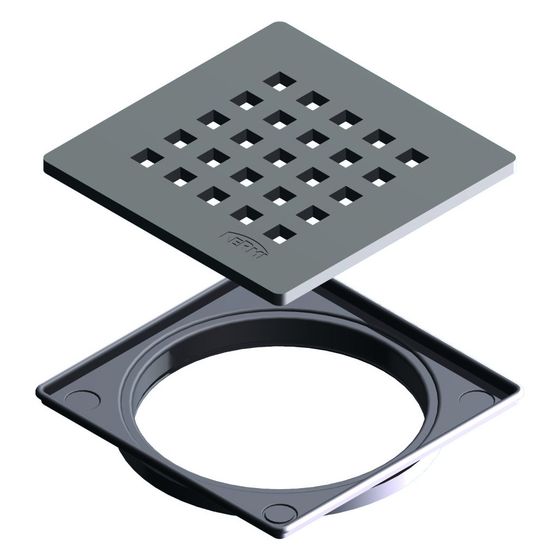 Kermi Ablaufabdeckung D51 Karo L 115 x B 115 mm