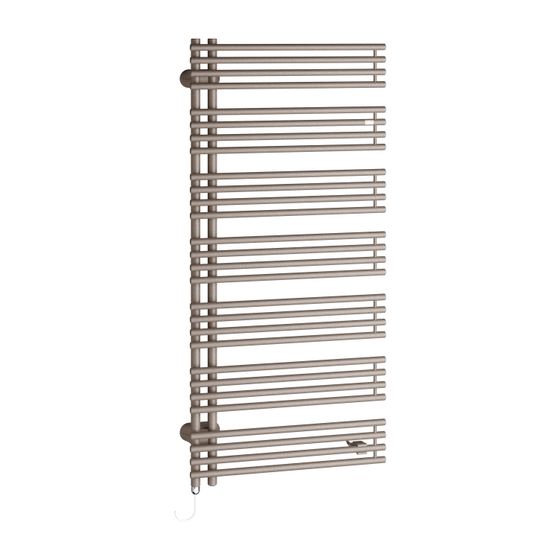 Kermi Diveo-E elektrischer Designheizkörper 1700x46x450mm, FWS, Anschluss links, 800W, Graphit Metallic