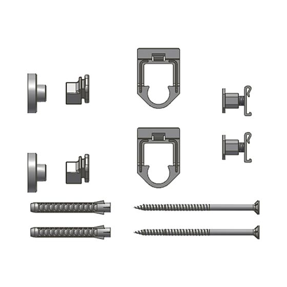 Kermi Fertighausbefestigung 2er Set Wandabstand 30mm Typ 11-33