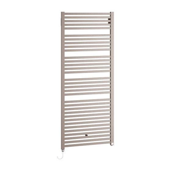 Kermi Geneo quadris-E elektrischer Badheizkörper 1174x32x447mm, FWS, Anschluss links, 400W, Anthracite Grey