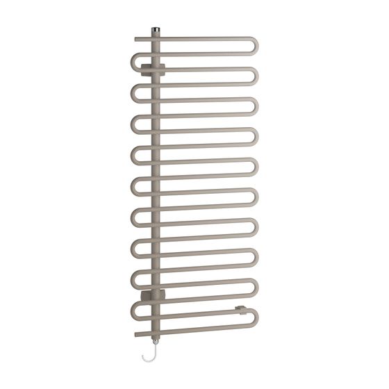 Kermi Icaro-E elektrischer Designheizkörper 1841x58x400mm, FWS, Anschluss links, 600W, Weiß Seidenglanz
