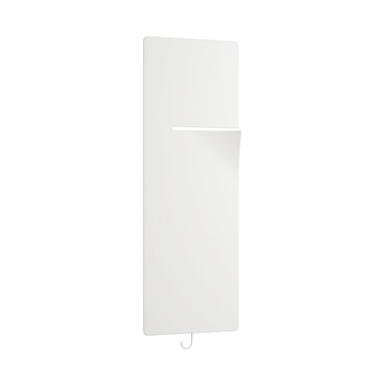 Kermi Ineo-E elektrischer Designheizkörper 1400x85x600mm WRX Anschluss links 660W, Strukturweiß/Weiß