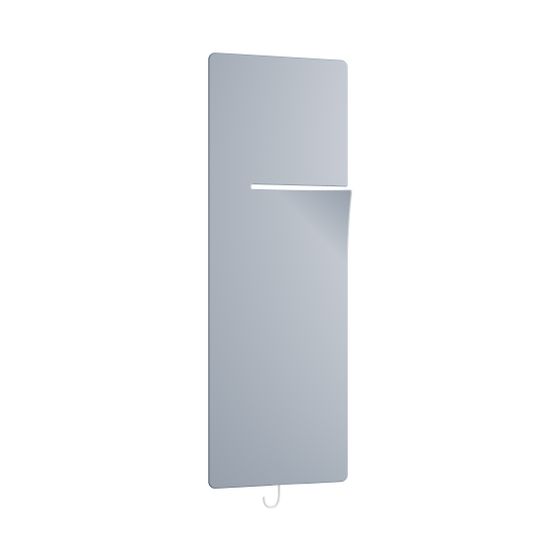 Kermi Ineo-E elektrischer Designheizkörper 1400x85x600mm WRS Anschluss rechts 660W, Ice blue/Weiß