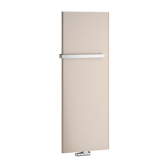 Kermi x2 Pateo-E-Zusatzbetrieb Designheizkörper 1725x68x700mm, WWS 690W, 1666W bei 75/65/20 Grad C, Glanzsilber Metallic