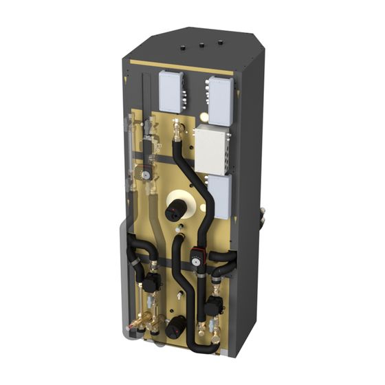 Kermi Speicher-Systemeinheit x-buffer combi pro mit Regelung x-center pro, Trinkwasser 231L, Puffer 127L, Weißaluminium