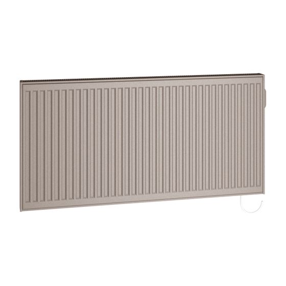 Kermi E-Panel Profil elektrischer Flachheizkörper 600x73x1200mm 1750W ohne Stecker Regler rechts, Anthrazitgrau