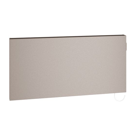 Kermi E-Panel Plan horizontal elektrischer Flachheizkörper 600x74x800mm, 1000W, mit Stecker, Regler rechts, Weiß