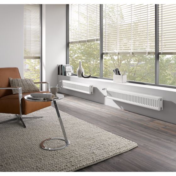 Kermi Profil-K therm-x2 FlachheizkörperTyp 33 Weiß Seidenglanz 700x155x1800mm mit Abdeckung 4521W bei 70/65/20