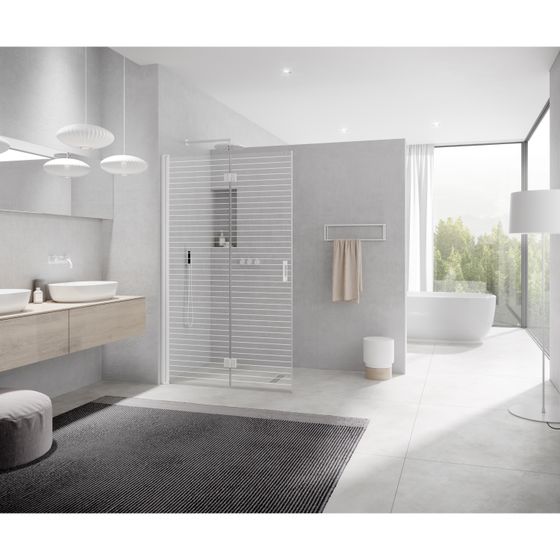 Kermi LIGA Walk-In 2YR 1200 x 2000mm  WES ESG klar H-Line cl