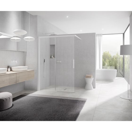 Kermi WALK-IN NICA J2L 1200x 2000 BV: 1175-1200 WES White Line VLN1
