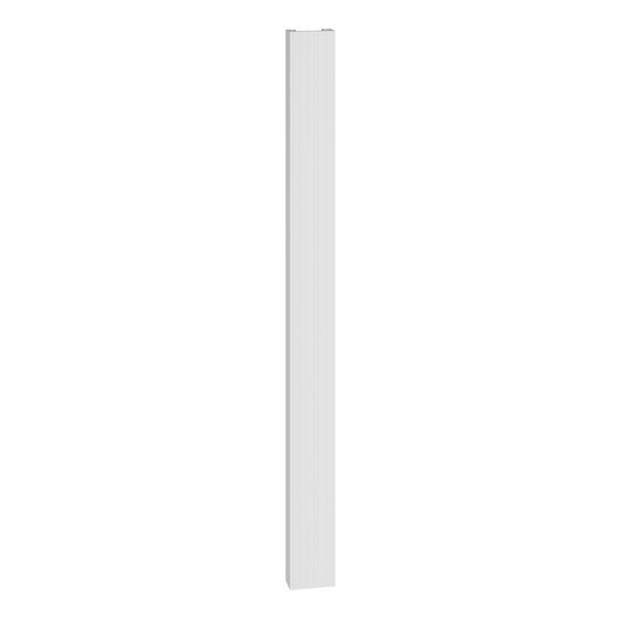Kermi Bryce Designheizkörper 1800x78x600mm, 2028W bei 75/65/20 Grad C, Weiß Seidenglanz
