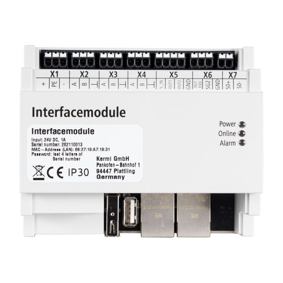 Kermi x-center Interface-Systemmodul