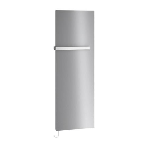 Kermi Rubeo-E-Handtucherwärmung Infrarotheizkörper 1725x66x570mm WRS 410W, Glanzsilber Metallic