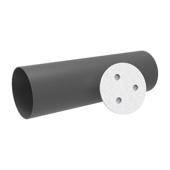 Kermi x-well Rohbauset bestehend aus DN 160 Einschubrohr 1000mm und 2 Putzdeckel