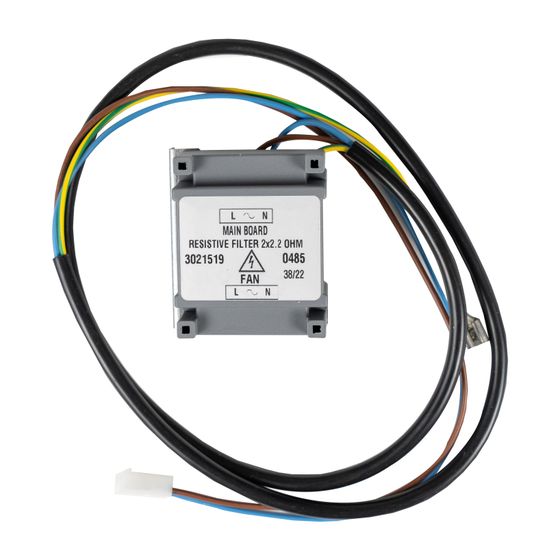 Kermi x-well Widerstandsfilter für S-Serie inklusive Kabel 2x2,2Ohm