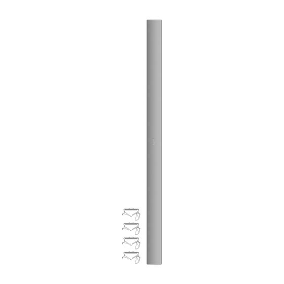 Kermi seitliche Abdeckung Verteo Typ 22 (64mm) Höhe 2200 weiß
