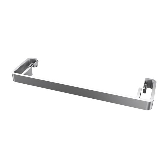 Kermi Handtuchbügel Verteo Typ 10, Baulänge 600mm, Edelstahl matt gebürstet