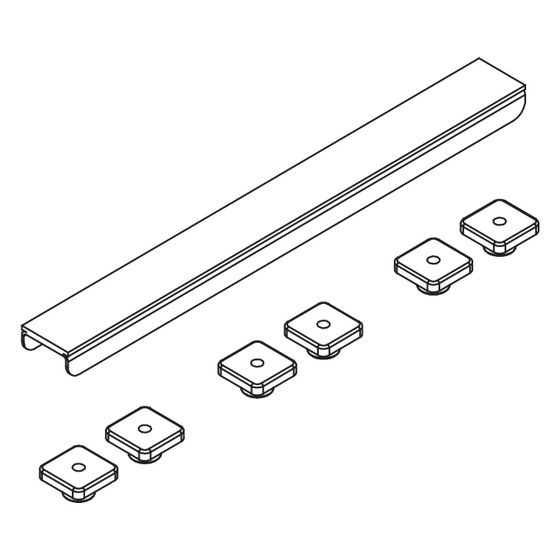 Kermi Abdeckung Rinne Exklusiv 900x40x21mm BC, 6033522