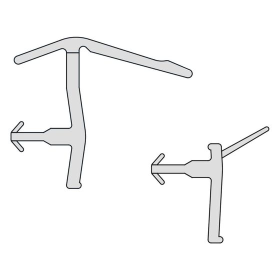 Kermi Glasabdichtung senkrecht x2, 3256/3277, 2000mm, passend bis Serienhöhe 2000mm, 2534089