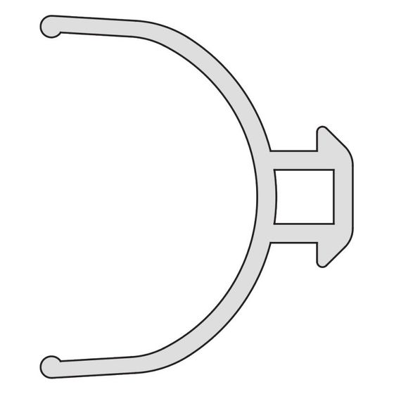 Kermi Gelenkdichtung senkrecht x1, 4045, 1985mm, passend bis Serienhöhe 2000mm, 6008264